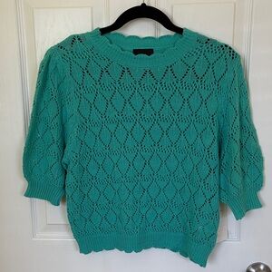 Women's Lumiere Teal Knit Sweater Size Medium